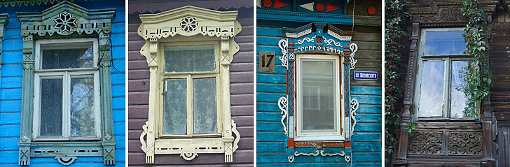 Наличники домов города Владимира