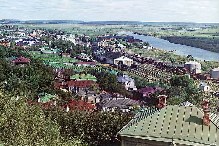 Железная дорога во Владимире на старой фотографии