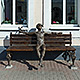 Скульптура мальчик с рогаткой во Владимире