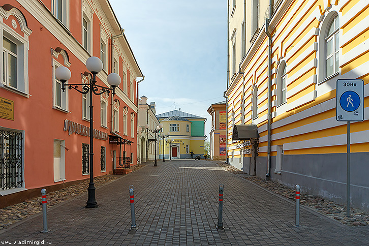 Пешеходная улица Георгиевская во Владимире