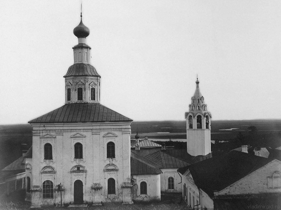 Самая старая фотография Георгиевской церкви во Владимире